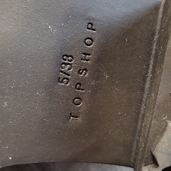 Topshop Snakeskin Print Lace-up Chunky Heel Brogue Shoes, Size 8 - Picture 14 of 16